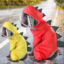 Load image into Gallery viewer, Summer Cartoon Dinosaur RainCoat With D-buckle Dog Clothes For Small Dogs Nylon Puppy Waterproof Rain Coat Chihuahua Pet Clothes