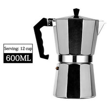 Load image into Gallery viewer, 50/100/150/300/450/600ml Mocha Coffee Maker Portable Aluminum Percolator Home Office Mocha Pot Durable Espresso Maker#2
